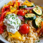 Vegetarische Reispfanne mit Gemüse