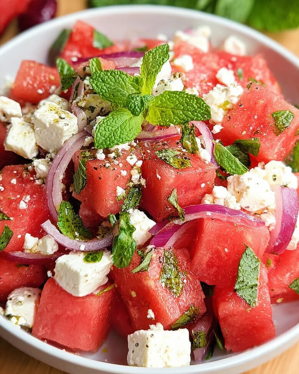 Wassermelonen-Feta-Salat