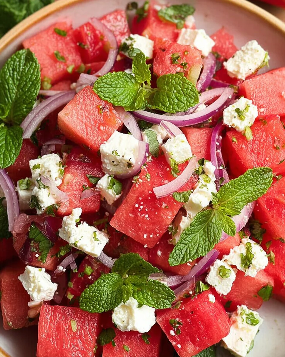 Wassermelonen-Feta-Salat