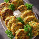Zucchinipuffer aus dem Ofen
