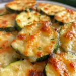 Zucchinischeiben mit Käse überbacken