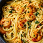 cremige Garnelenpasta